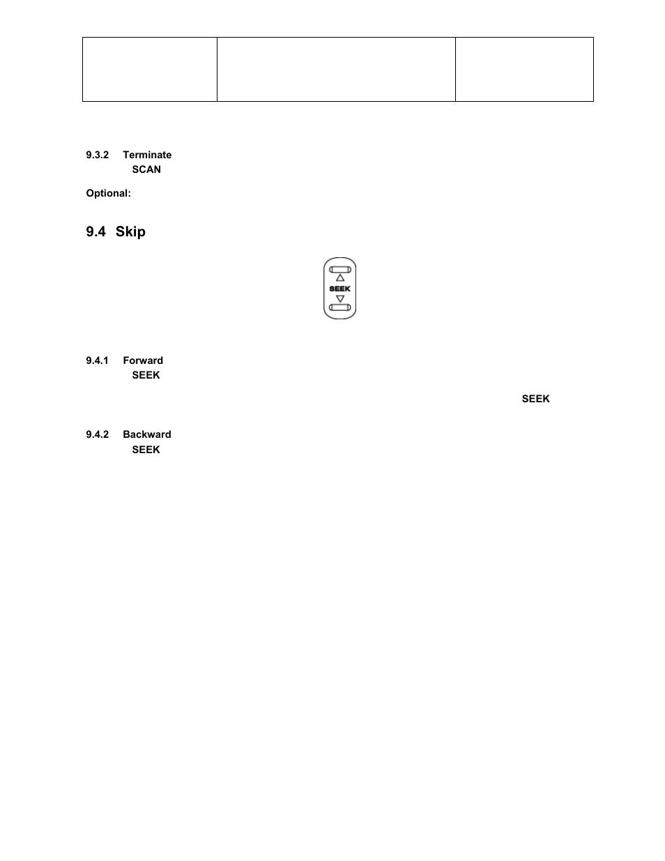 4 skip | Sirius Satellite Radio Chrysler Radio Navigation System RB4 User Manual | Page 47 / 86