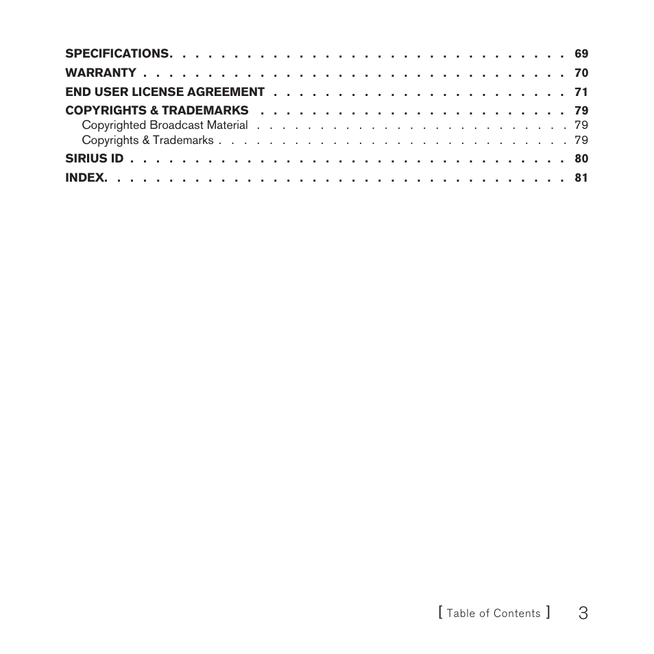 Sirius Satellite Radio SlV1 User Manual | Page 5 / 88