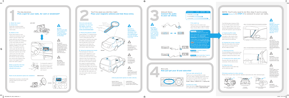 Sirius Satellite Radio Dock & Play Radio Starmate 5 User Manual | Page 2 / 2