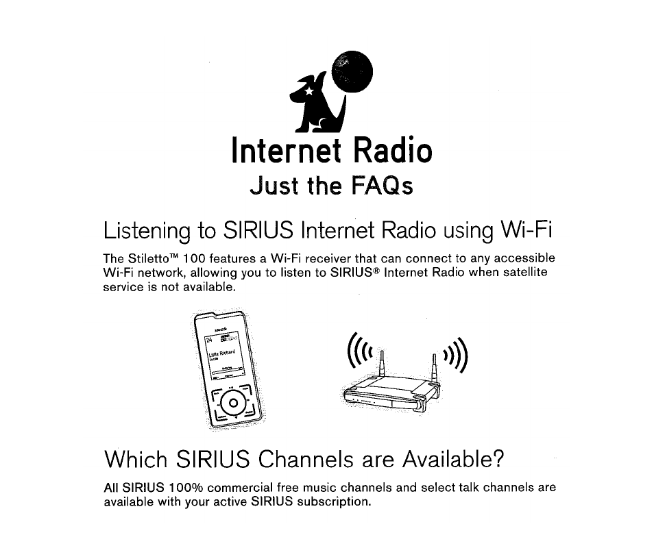 Internet radio overview | Sirius Satellite Radio SIRIUS STILETTO 100 User Manual | Page 104 / 155