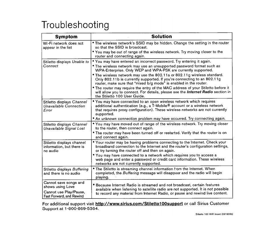 Sirius Satellite Radio SIRIUS STILETTO 100 User Manual | Page 107 / 155