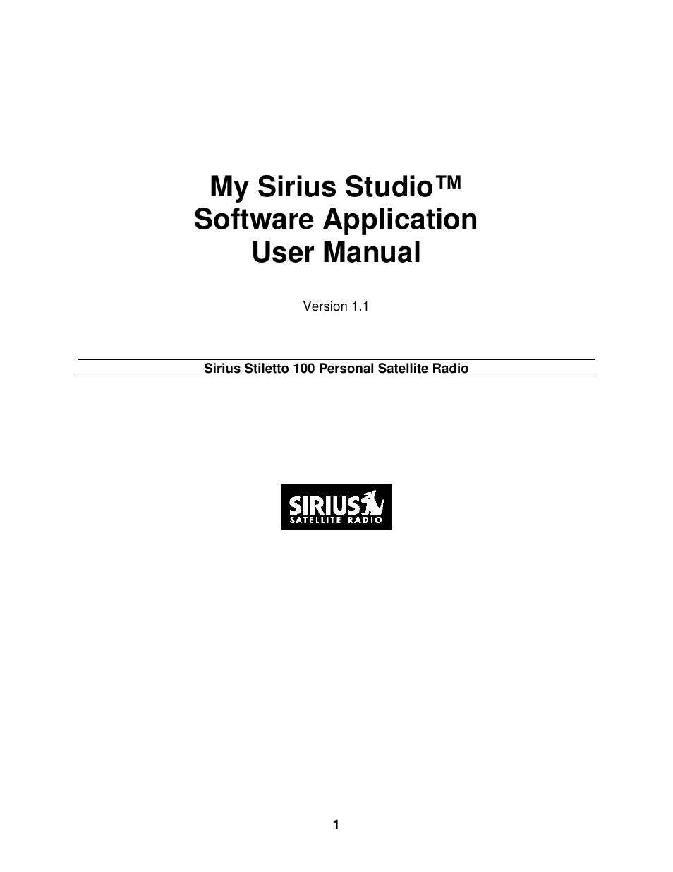 My sirius studio™ software application user manual | Sirius Satellite Radio SIRIUS STILETTO 100 User Manual | Page 108 / 155
