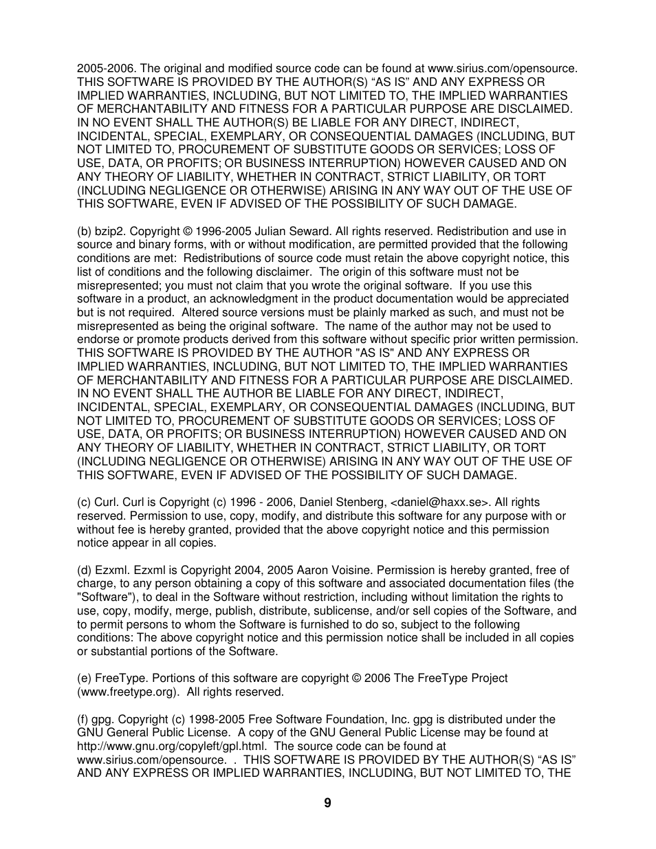 Sirius Satellite Radio SIRIUS STILETTO 100 User Manual | Page 116 / 155
