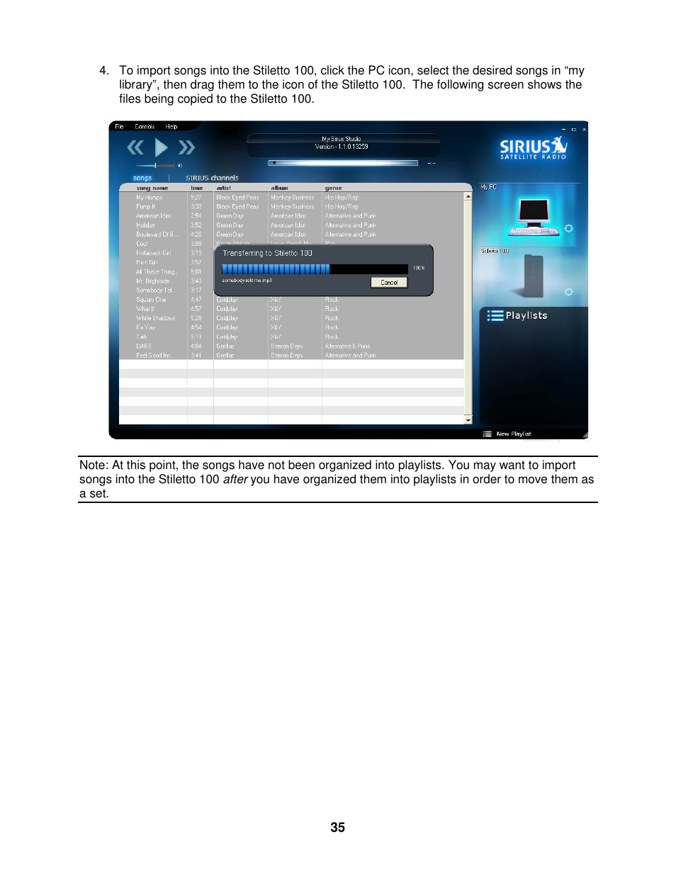 Sirius Satellite Radio SIRIUS STILETTO 100 User Manual | Page 142 / 155