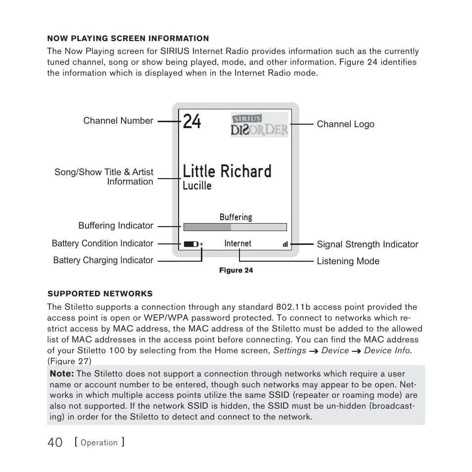 Little richard, Lucille | Sirius Satellite Radio SIRIUS STILETTO 100 User Manual | Page 40 / 155