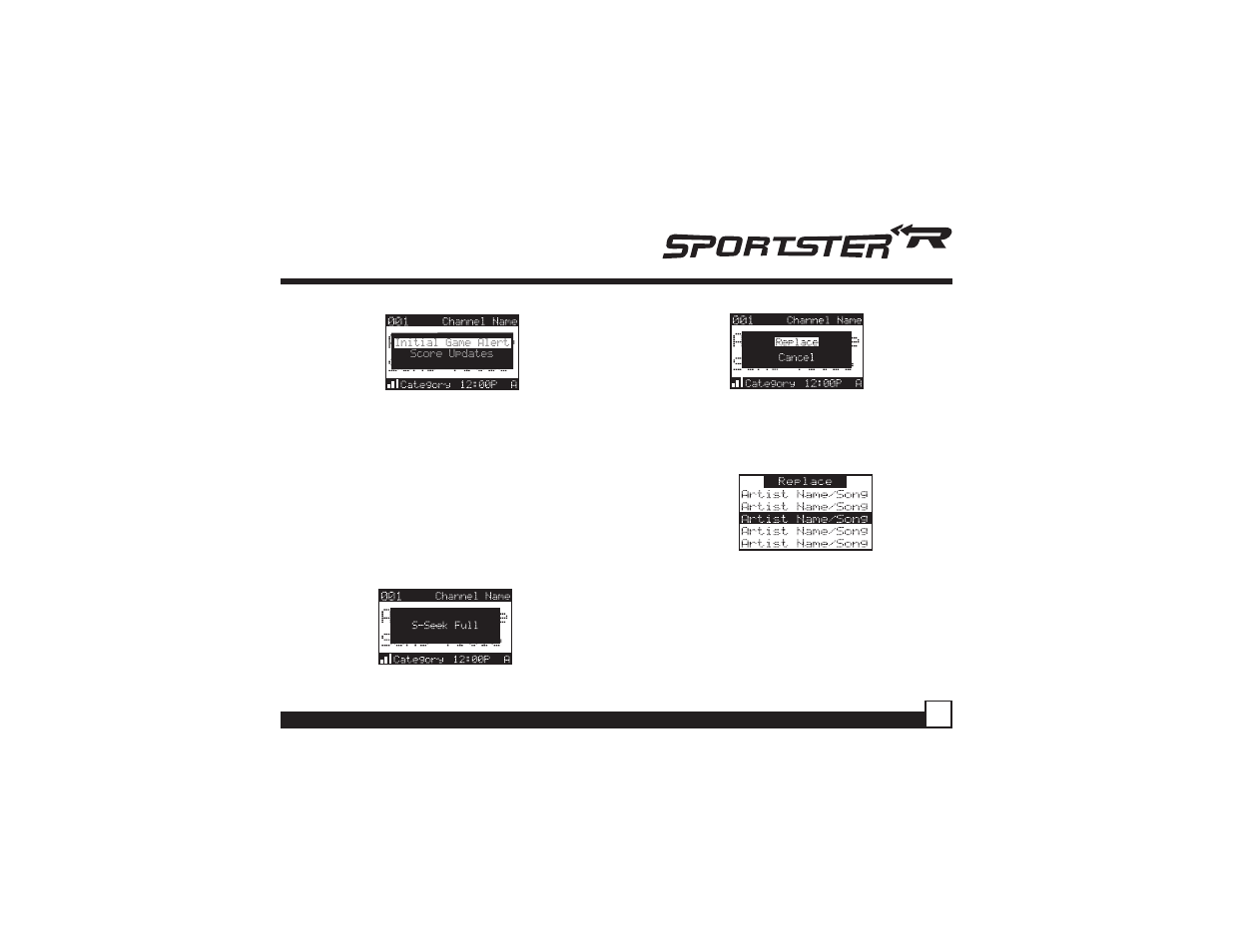 Sirius Satellite Radio SPR2C User Manual | Page 17 / 46