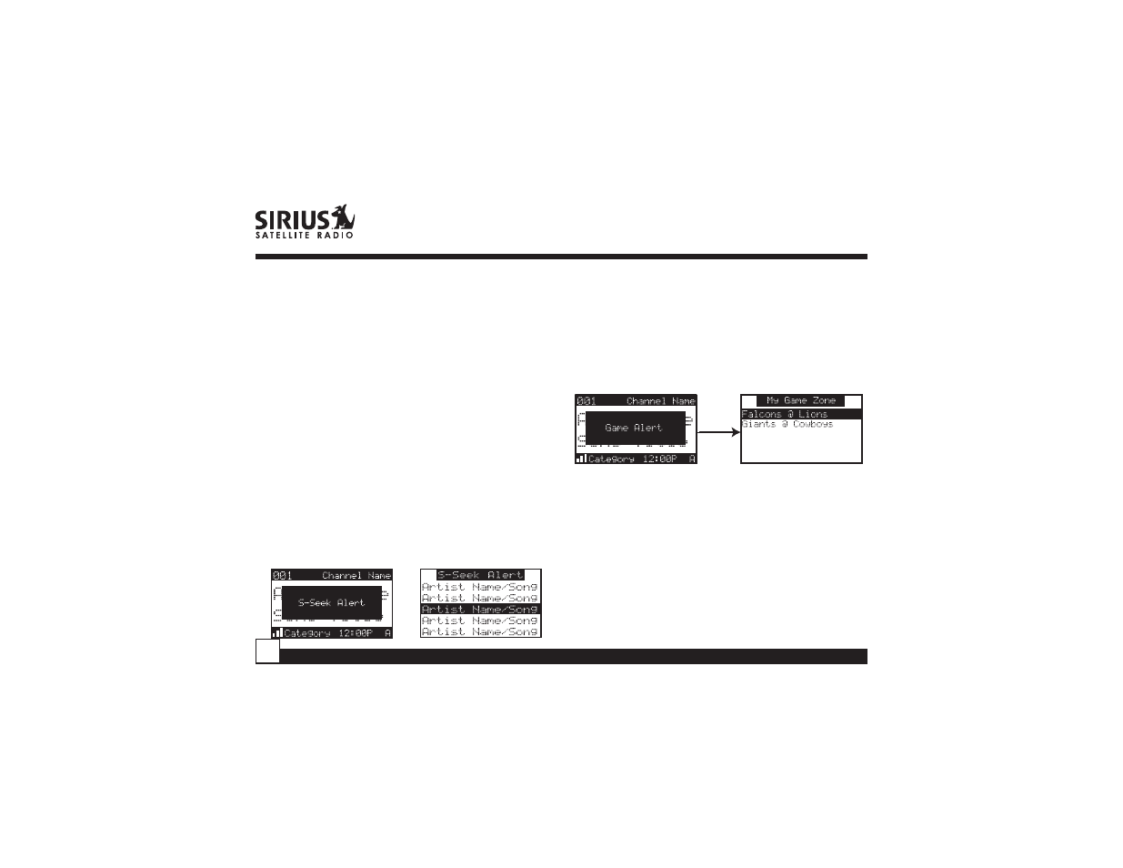 Sirius Satellite Radio SPR2C User Manual | Page 20 / 46