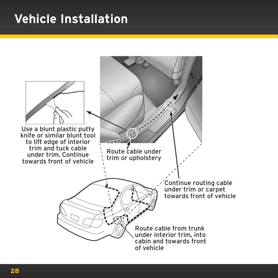 Vehicle installation | Sirius Satellite Radio TWILIGHT ISP2000 User Manual | Page 28 / 114