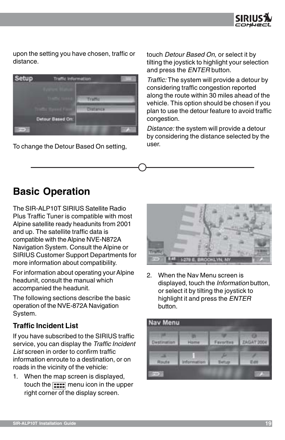 Basic operation | Sirius Satellite Radio 102405b User Manual | Page 19 / 24