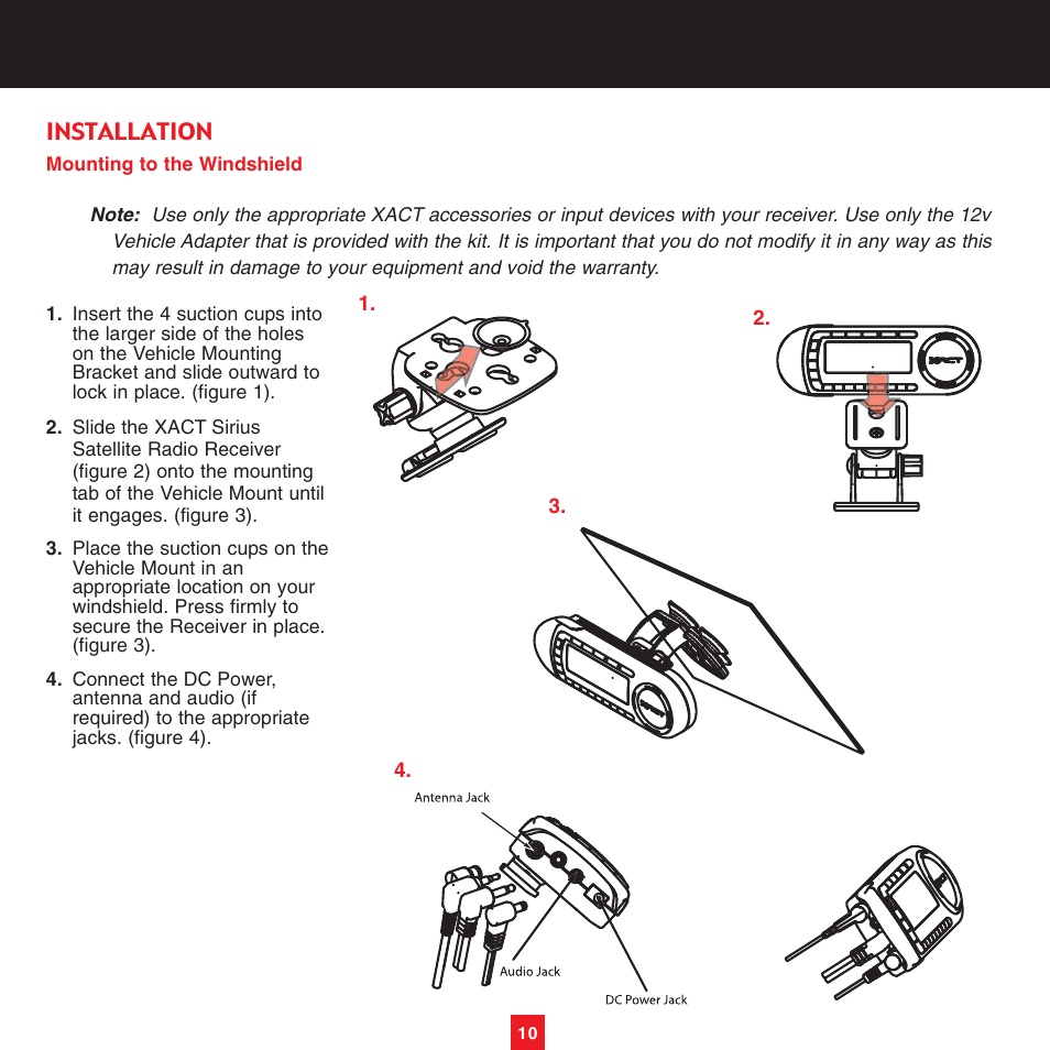 Sirius Satellite Radio XTR8CK User Manual | Page 14 / 68