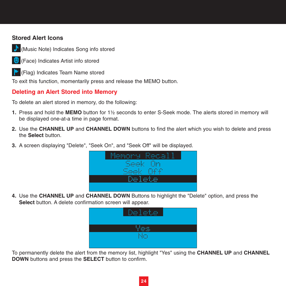 Sirius Satellite Radio XTR8CK User Manual | Page 28 / 68