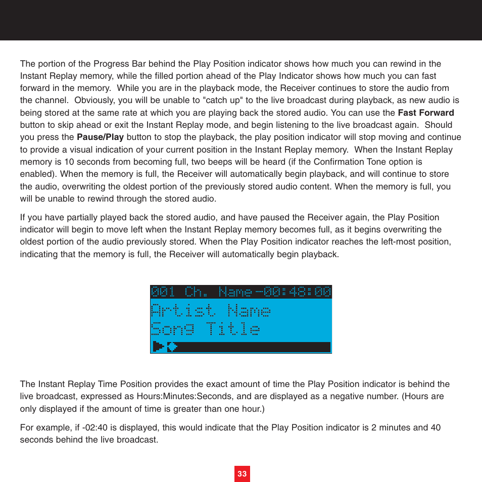 Sirius Satellite Radio XTR8CK User Manual | Page 37 / 68