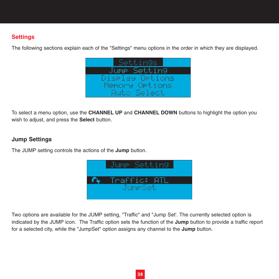 Sirius Satellite Radio XTR8CK User Manual | Page 42 / 68