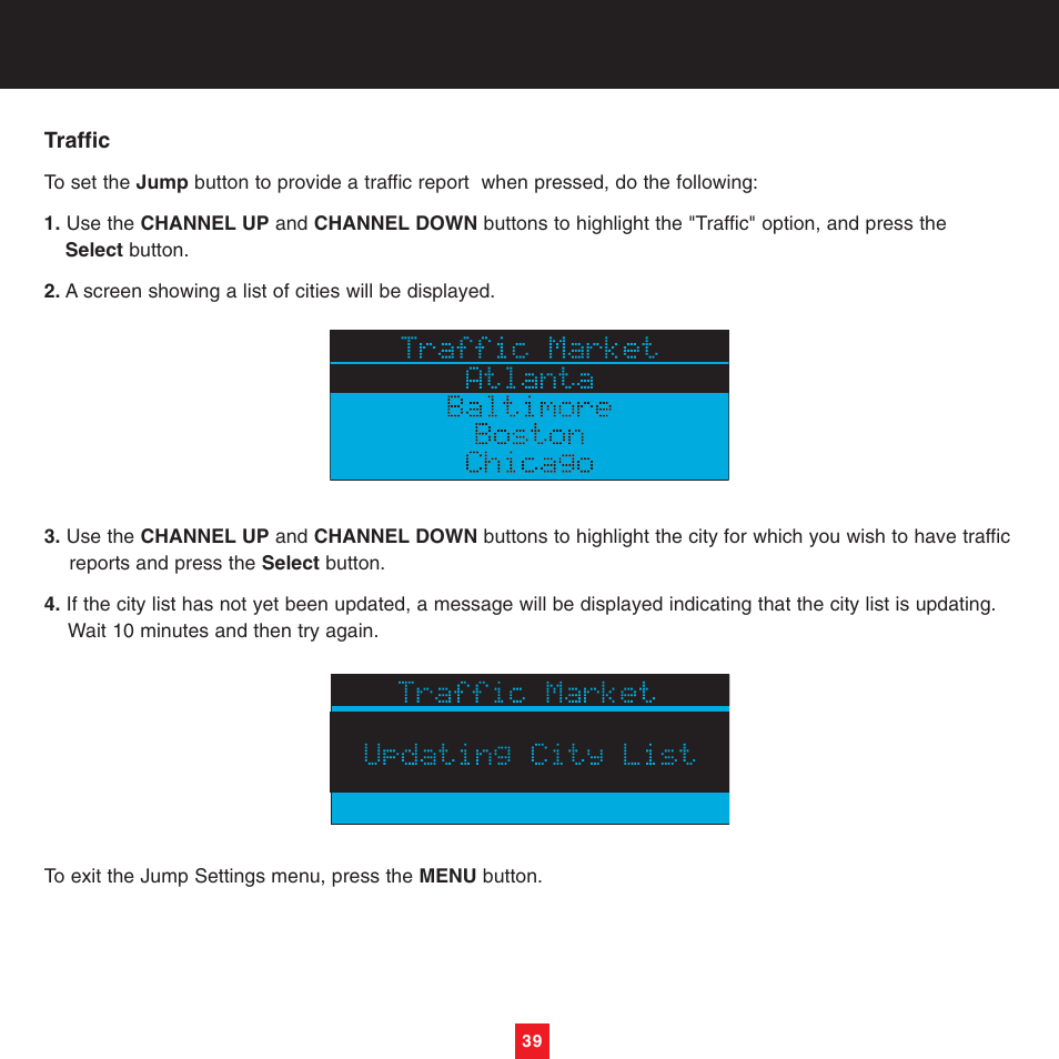 Sirius Satellite Radio XTR8CK User Manual | Page 43 / 68
