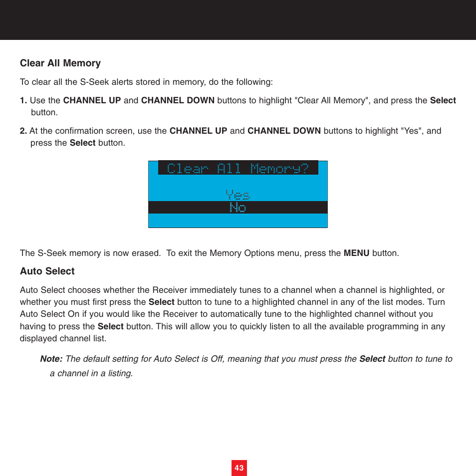 Sirius Satellite Radio XTR8CK User Manual | Page 47 / 68