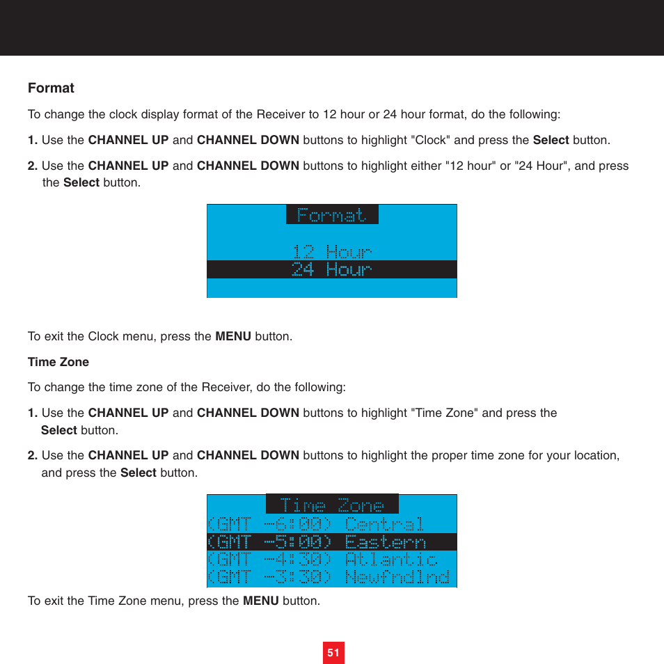 Sirius Satellite Radio XTR8CK User Manual | Page 55 / 68