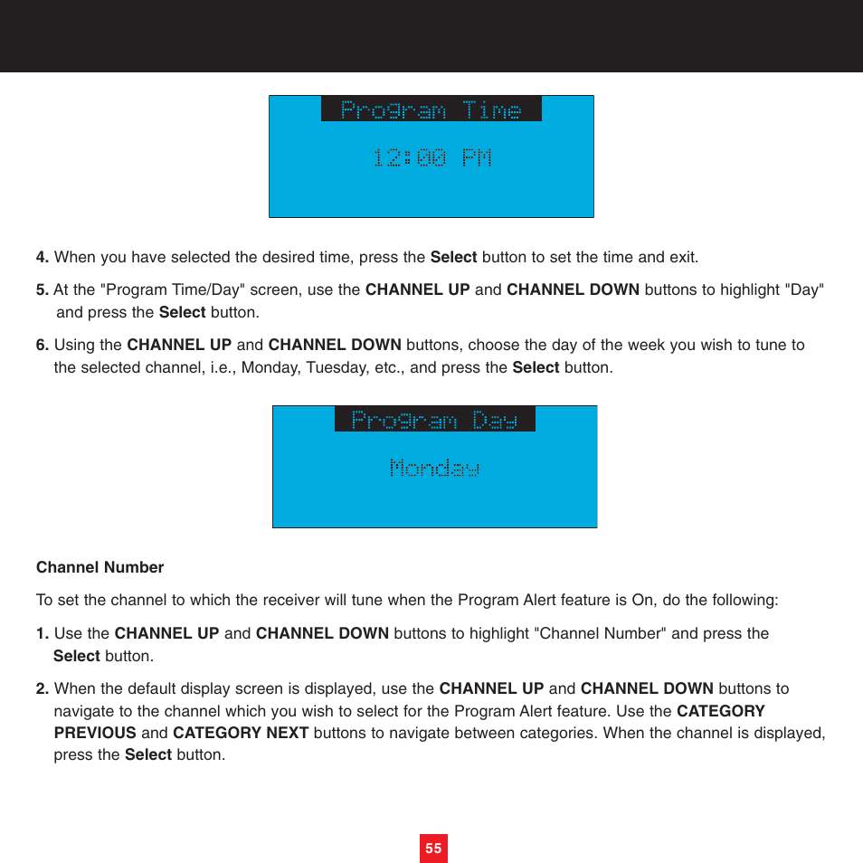 Sirius Satellite Radio XTR8CK User Manual | Page 59 / 68