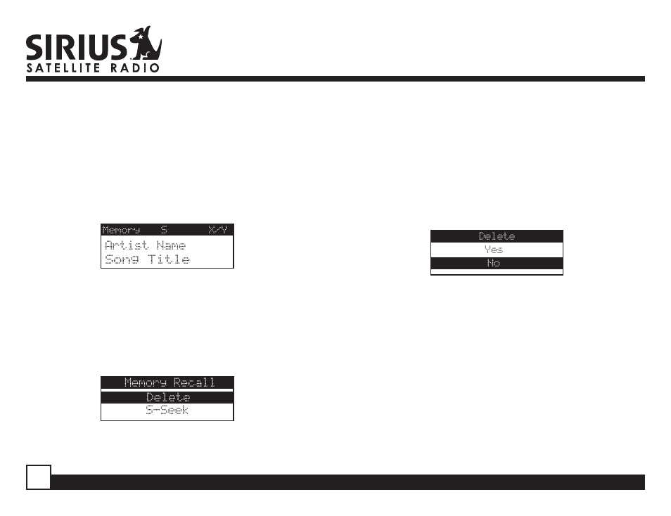 Sirius Satellite Radio SIR-SL1 User Manual | Page 20 / 36