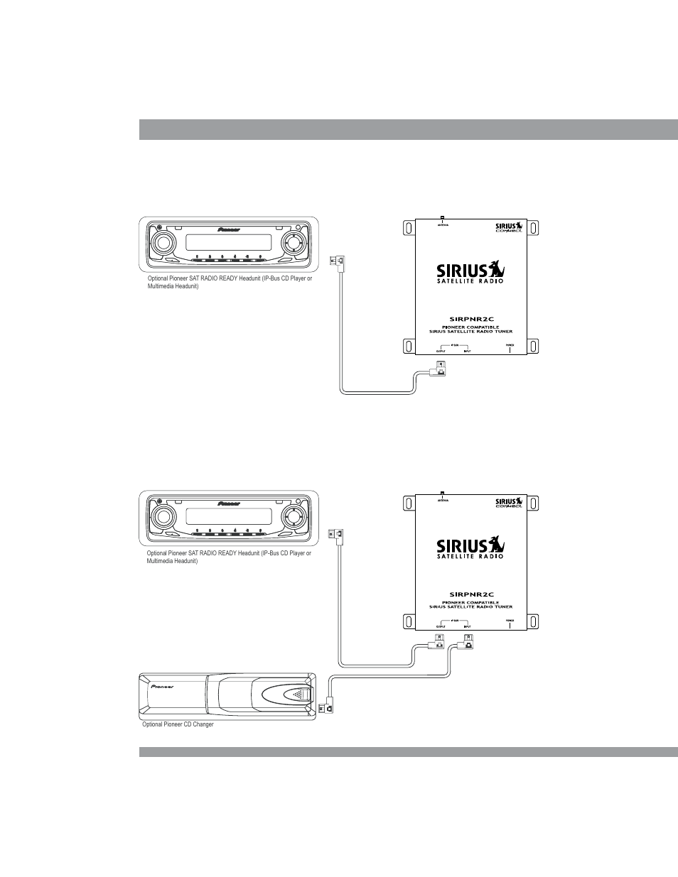 System connection examples | Sirius Satellite Radio SIRPNR2C User Manual | Page 10 / 14