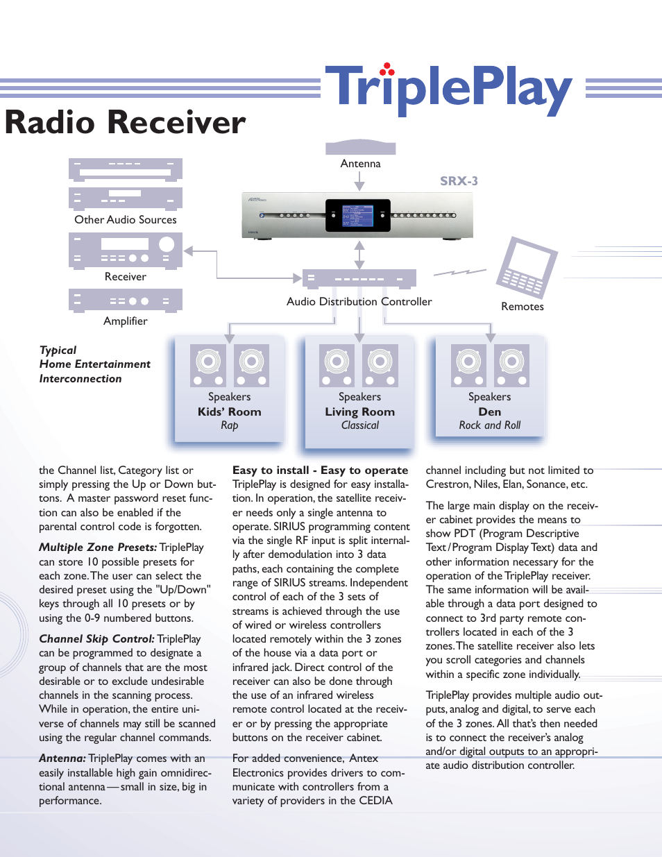 Radio receiver | Sirius Satellite Radio audio satellite receiver User Manual | Page 3 / 4