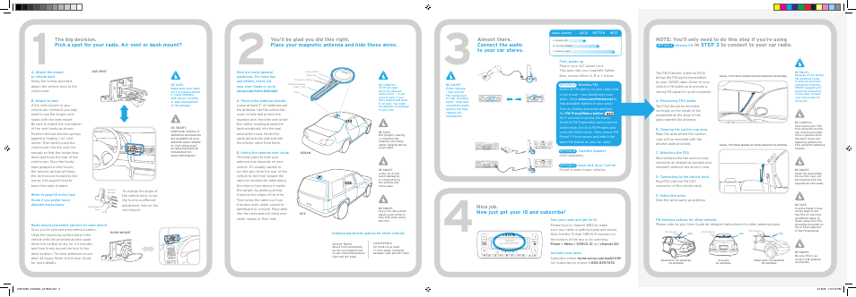 Sirius Satellite Radio SV5TK1 User Manual | Page 2 / 2