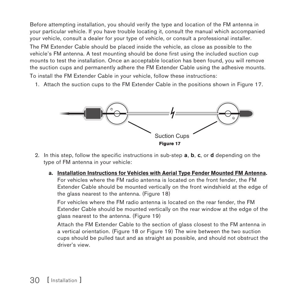 Sirius Satellite Radio Stiletto Vechicle Kit Satellite Radio User Manual | Page 30 / 52