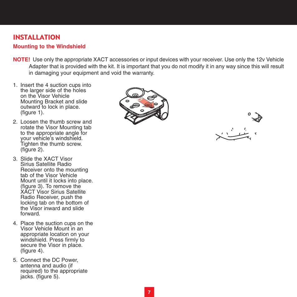 Sirius Satellite Radio XS051 User Manual | Page 8 / 16