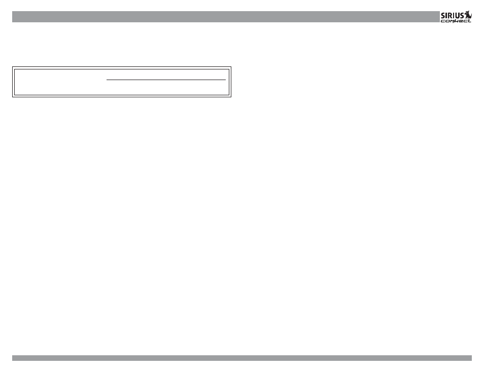 12 month limited warranty | Sirius Satellite Radio SIRIUS CONNECT 3SIR-ALP10T User Manual | Page 6 / 7