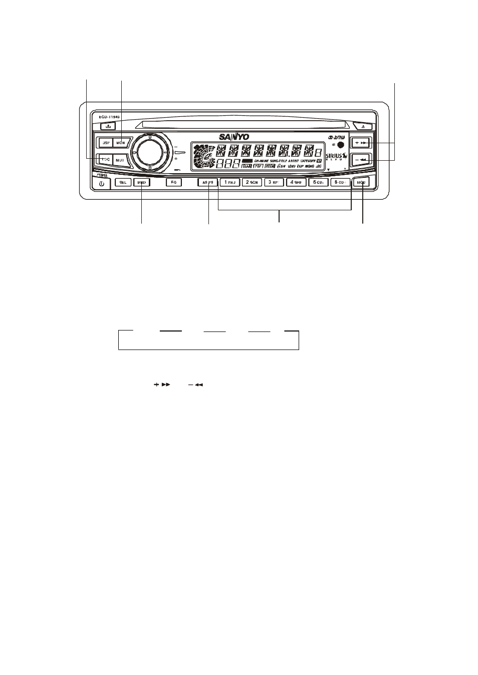 Radio operation, Switching to radio mode… … … … … … … … .… (1), Selecting the frequency band… … … … … ..(2) | Radio tuning… … … … … … … … … … … … … … … … (3) | Sirius Satellite Radio ECD-T1540 User Manual | Page 11 / 28