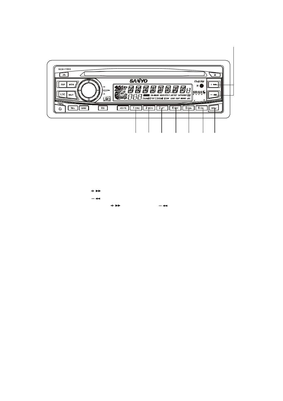 Cd changer operation, Switching to cd changer (cdc) mode..........(1) | Sirius Satellite Radio ECD-T1540 User Manual | Page 15 / 28