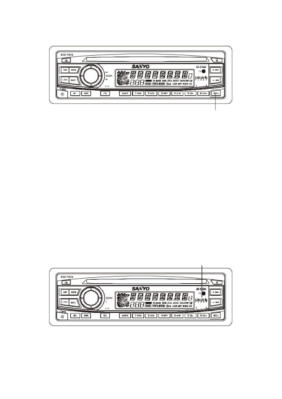 Aux mode operation, Remote control ready, Remote sensor… … ........… … … … … … … ..… .… ..ir | Sirius Satellite Radio ECD-T1540 User Manual | Page 17 / 28