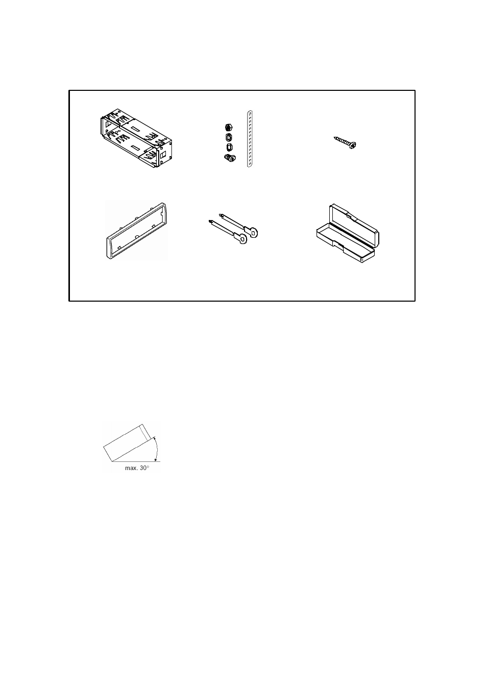 Accessories and hardware, Installation, Before installation | Sirius Satellite Radio ECD-T1540 User Manual | Page 21 / 28