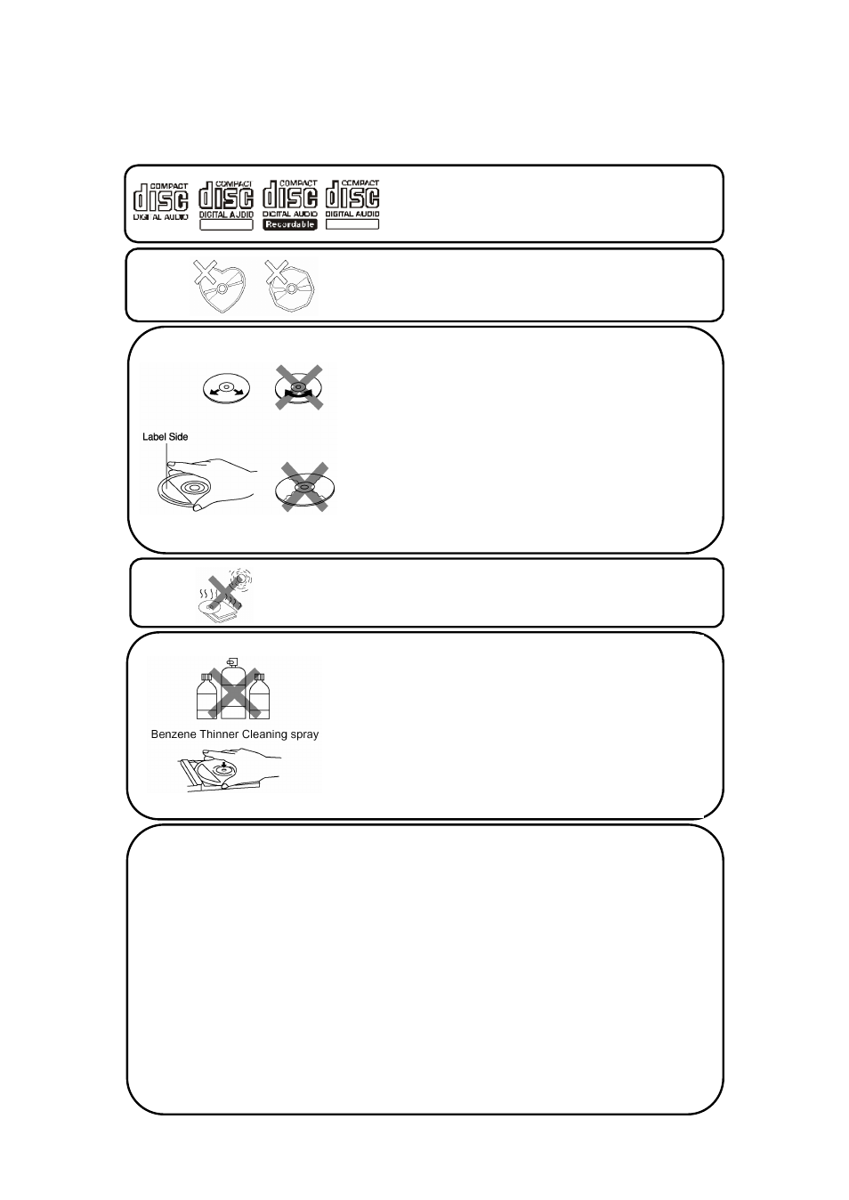 Compact disc care | Sirius Satellite Radio ECD-T1540 User Manual | Page 6 / 28