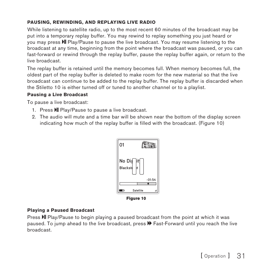 Sirius Satellite Radio STILETTO 10 100306B User Manual | Page 33 / 80