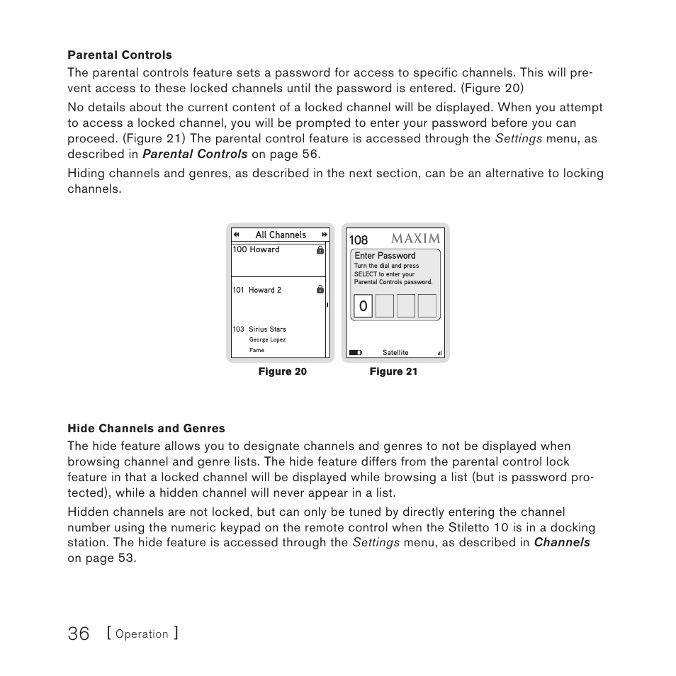 Sirius Satellite Radio STILETTO 10 100306B User Manual | Page 38 / 80