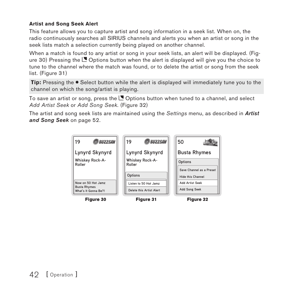 Sirius Satellite Radio STILETTO 10 100306B User Manual | Page 44 / 80