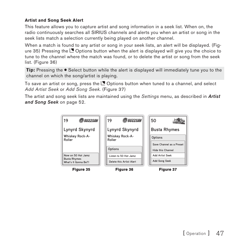 Sirius Satellite Radio STILETTO 10 100306B User Manual | Page 49 / 80