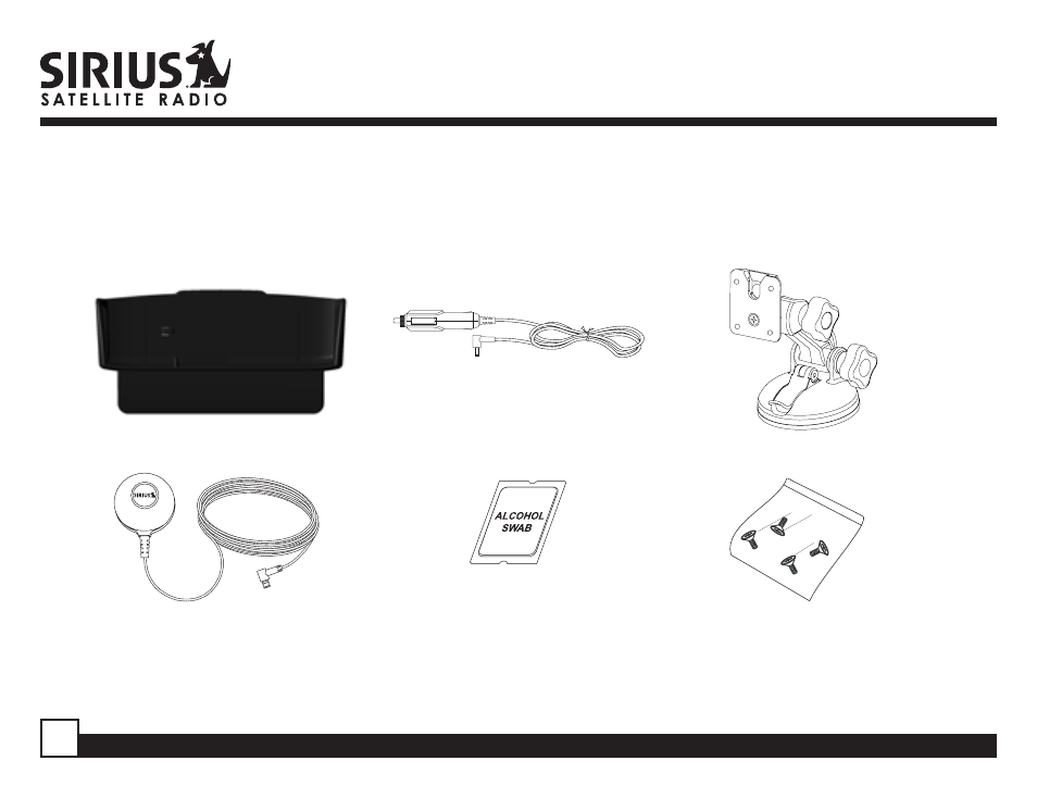 Sirius Satellite Radio SP-C2 User Manual | Page 2 / 12