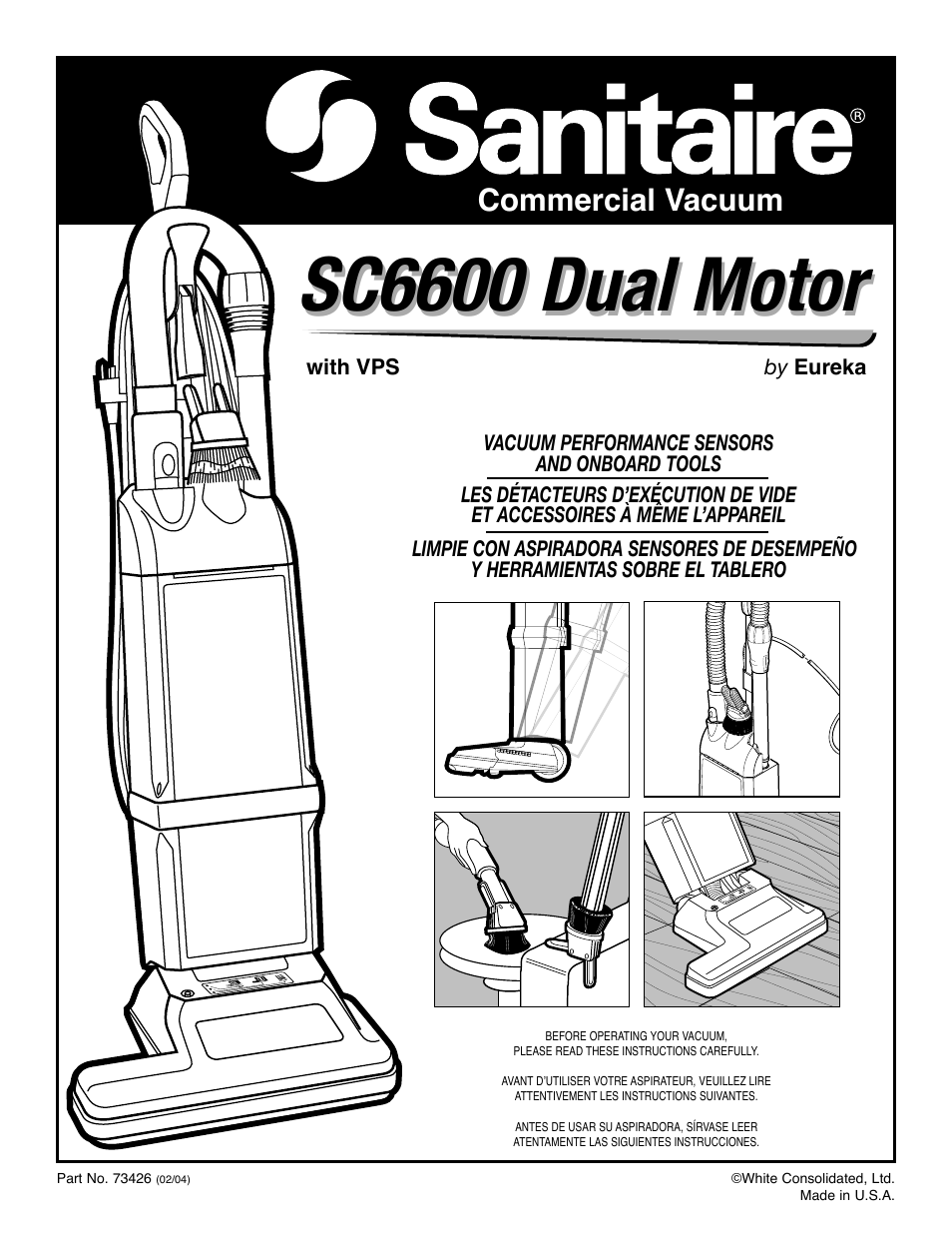 Sanitaire SC6600 User Manual | 20 pages