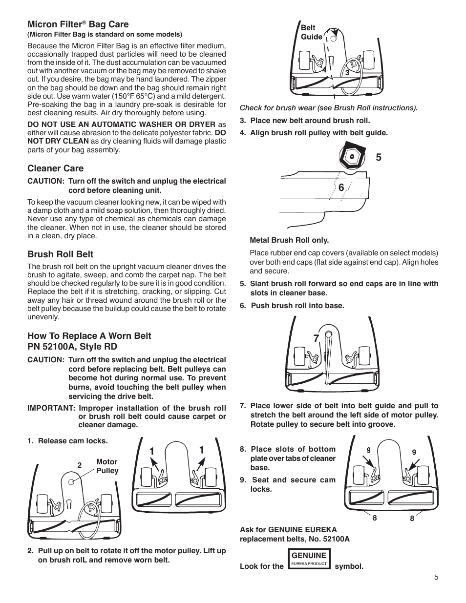 Sanitaire S647 Series User Manual | Page 5 / 7