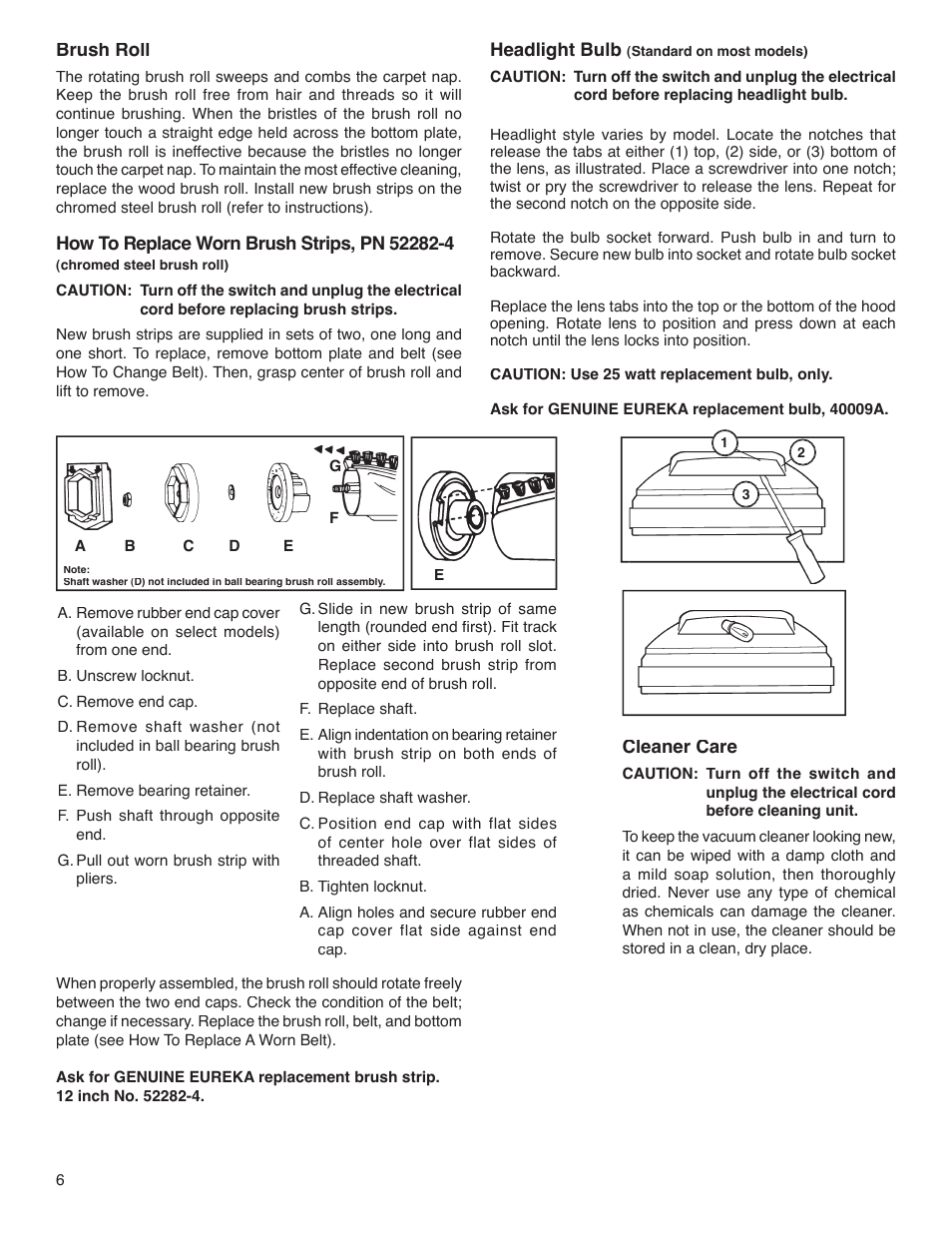 Sanitaire S647 Series User Manual | Page 6 / 7