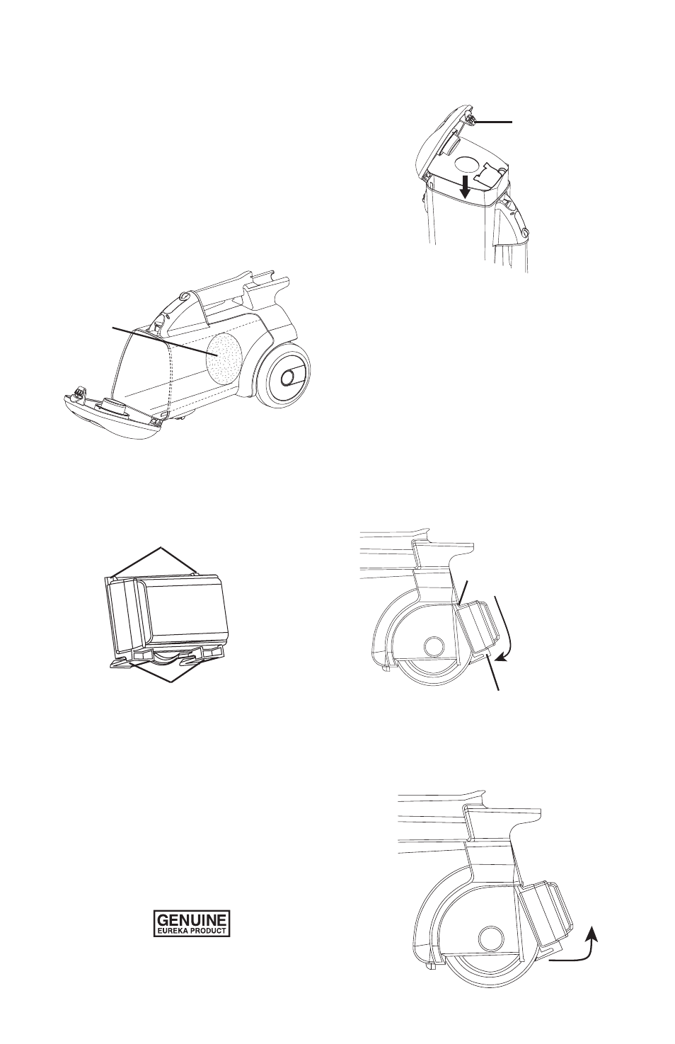 How to install disposable dust bags–style mm, How to install hepa filter, How to remove hepa filter | Sanitaire SC3680 Series User Manual | Page 9 / 16