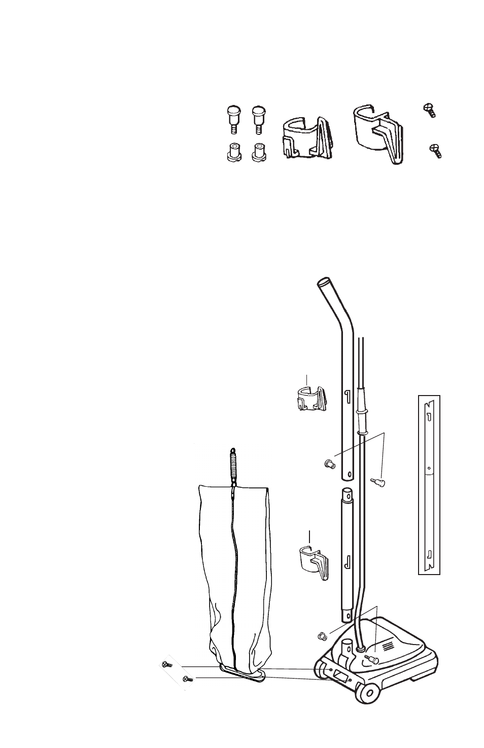 How to assemble, Assembly packet is with owner’s guide, Step 1 attach the handle | Sanitaire 600 Series User Manual | Page 5 / 12