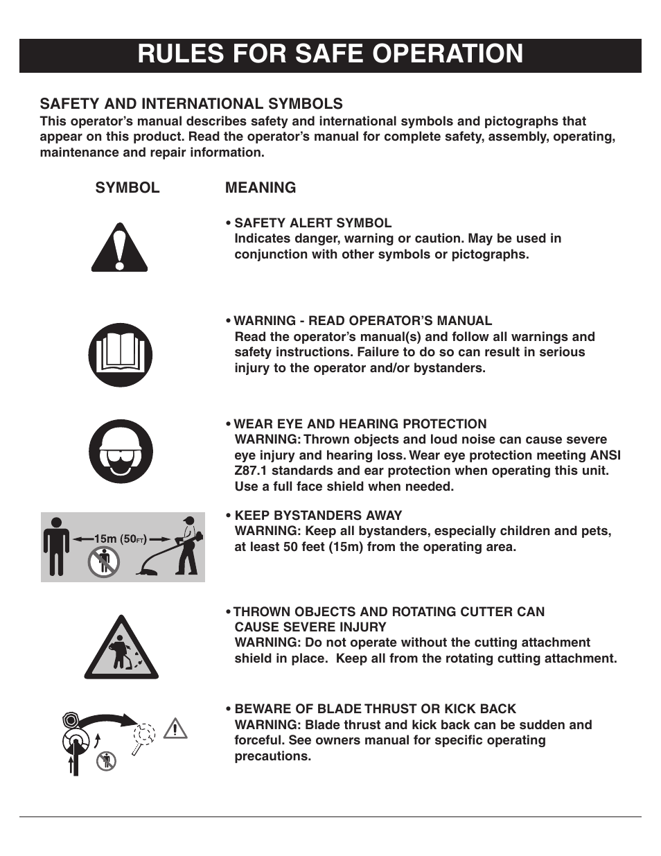 Rules for safe operation | Sarlo BC-8 User Manual | Page 2 / 16