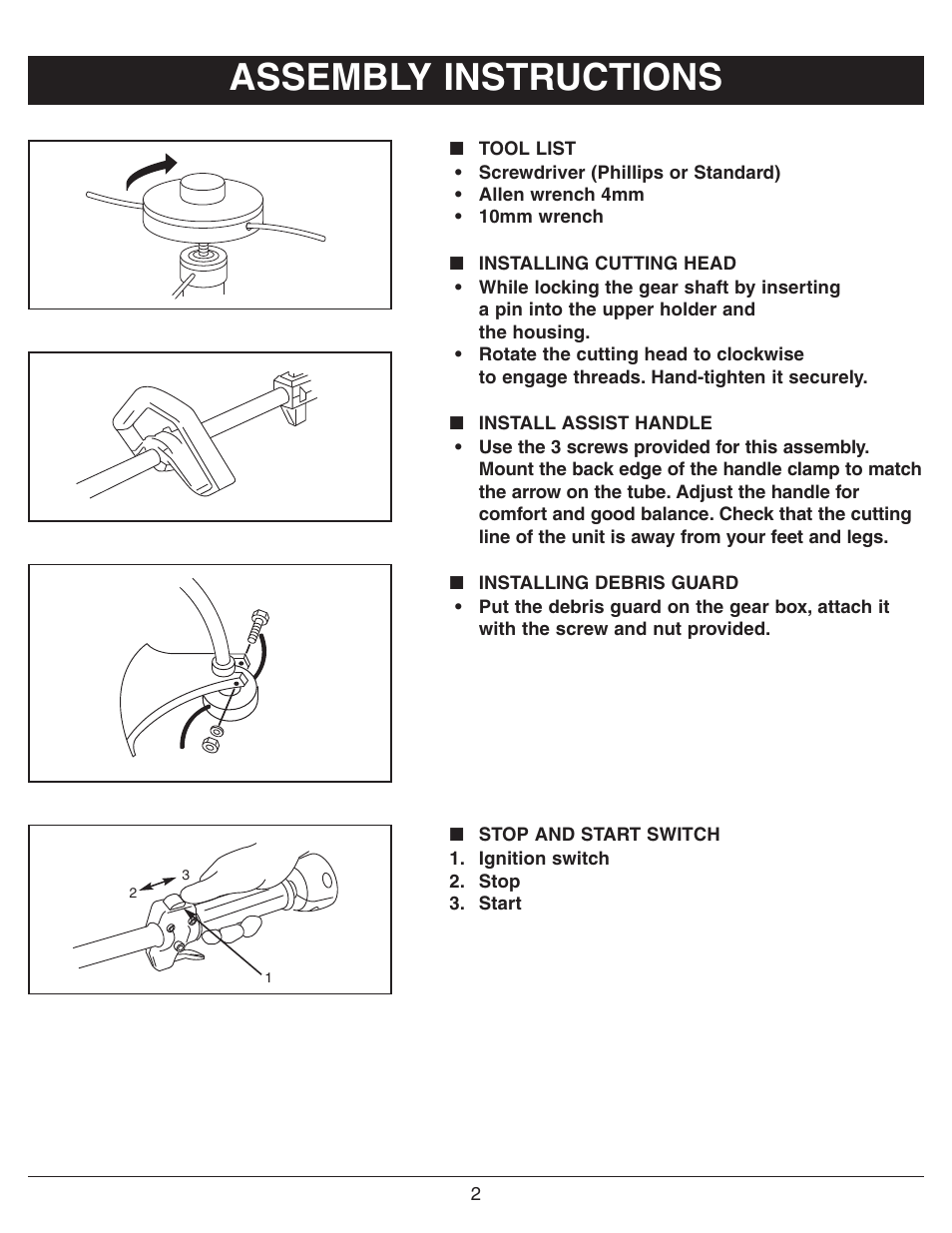Assembly instructions | Sarlo CS-16 User Manual | Page 4 / 12