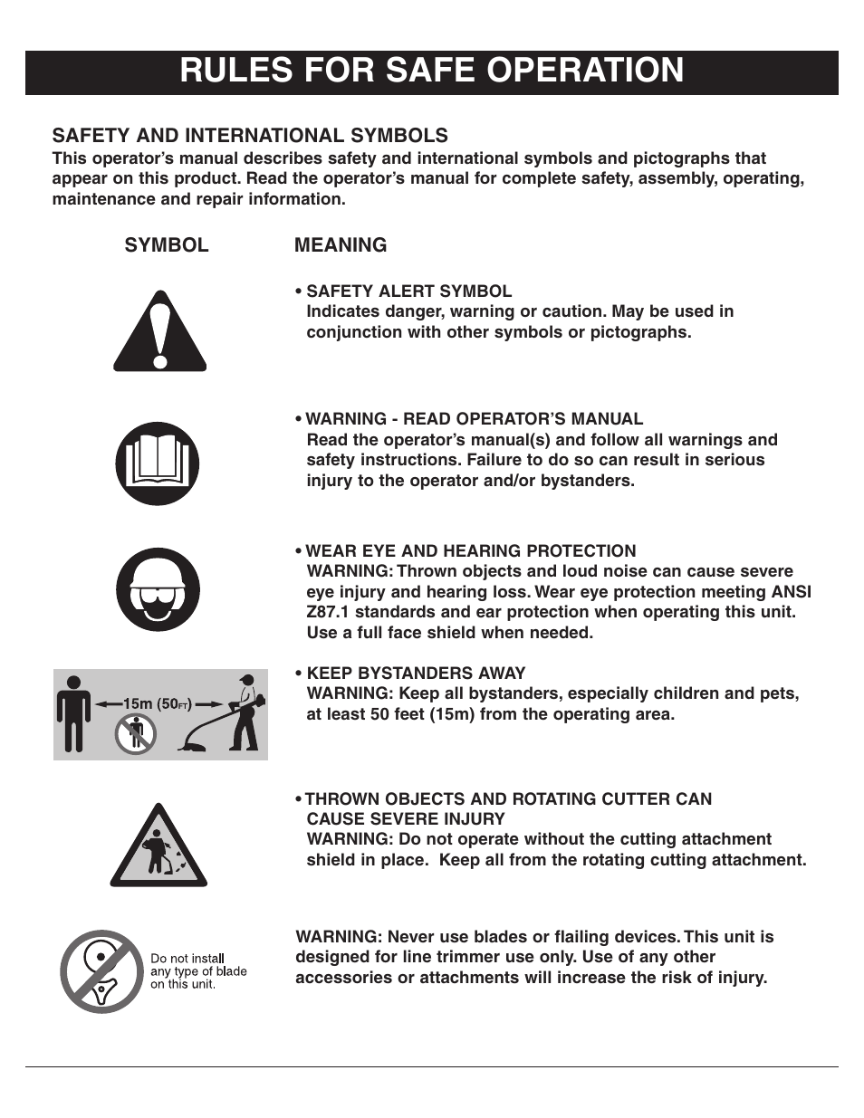 Rules for safe operation | Sarlo SS-18 User Manual | Page 2 / 12