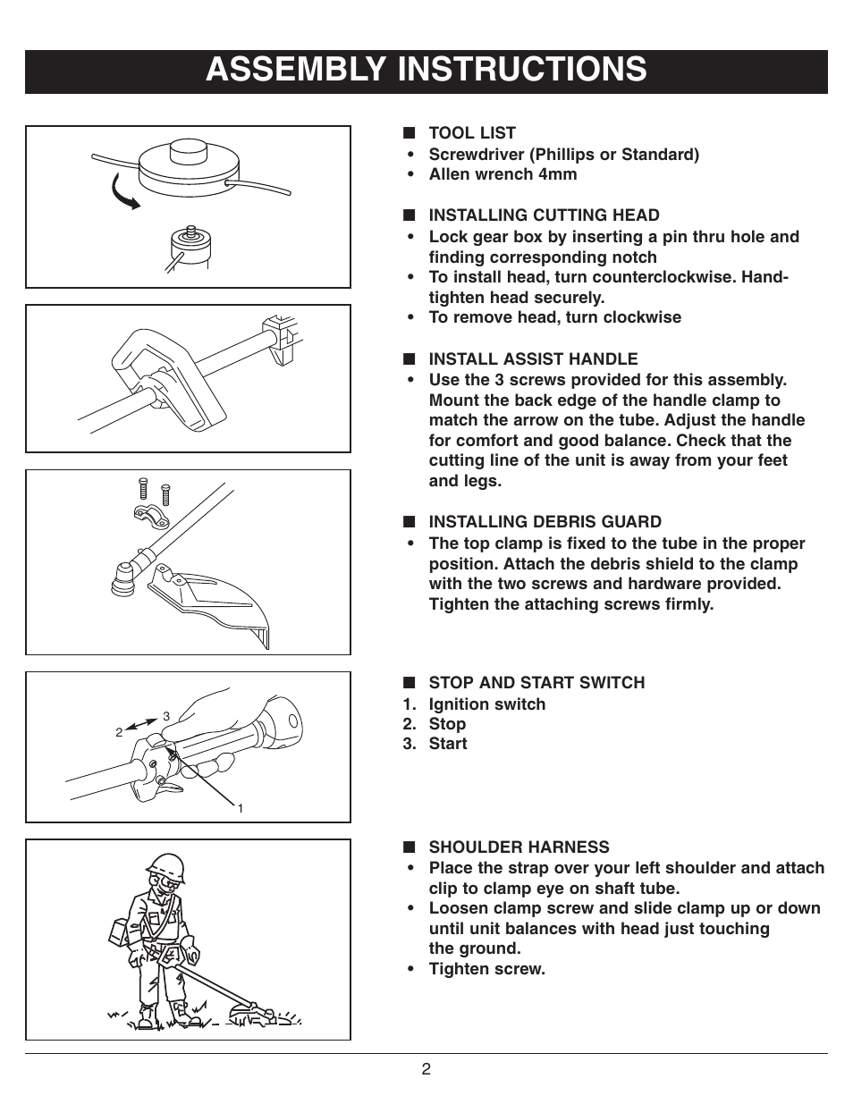 Assembly instructions | Sarlo SS-18 User Manual | Page 4 / 12