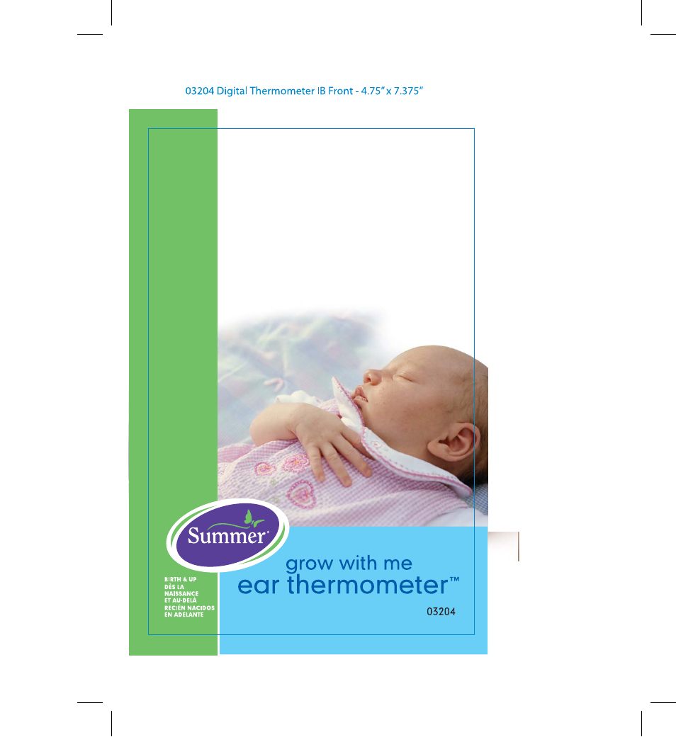 Summer Infant Ear Thermometer User Manual | 25 pages