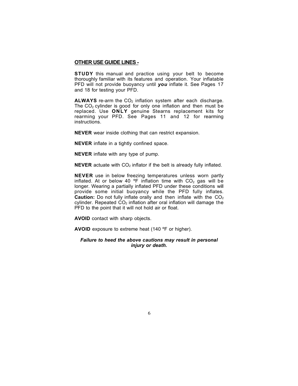 Stearns Recreational 4430 User Manual | Page 6 / 23