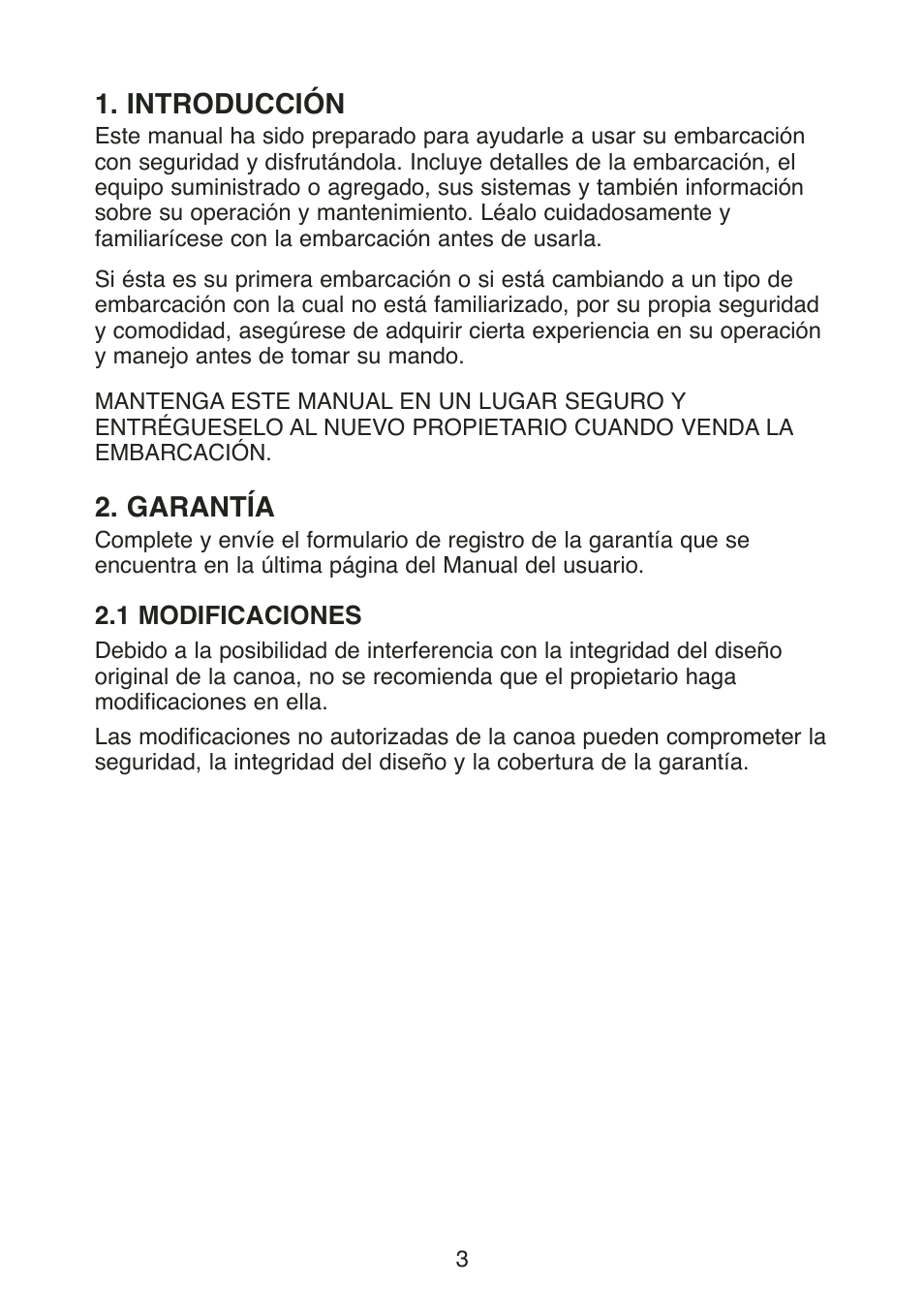 Introducción, Garantía | Stearns Recreational Back Country B801 Green Red User Manual | Page 22 / 74